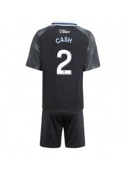 Aston Villa Matty Cash #2 Replika Borta Kläder Barn 2025-26 Kortärmad (+ byxor)